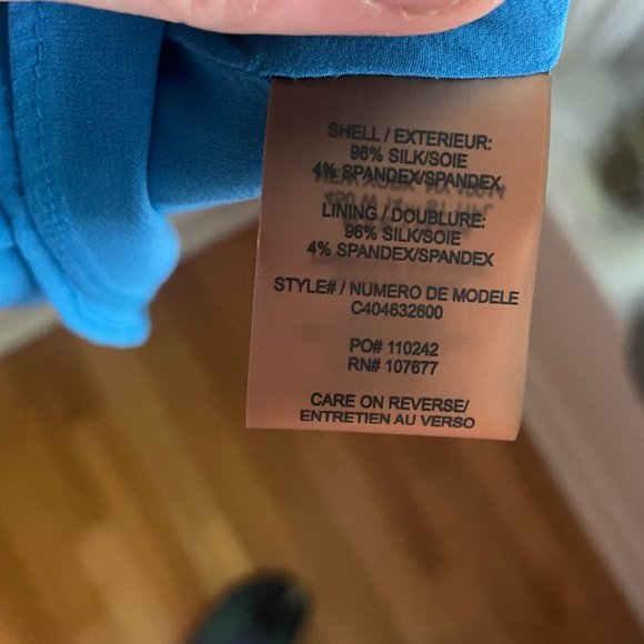 Alice + Olivia Blue Sleeveless Dress Cocktail Flowy Lightweight Racerback - Picture 3 of 6